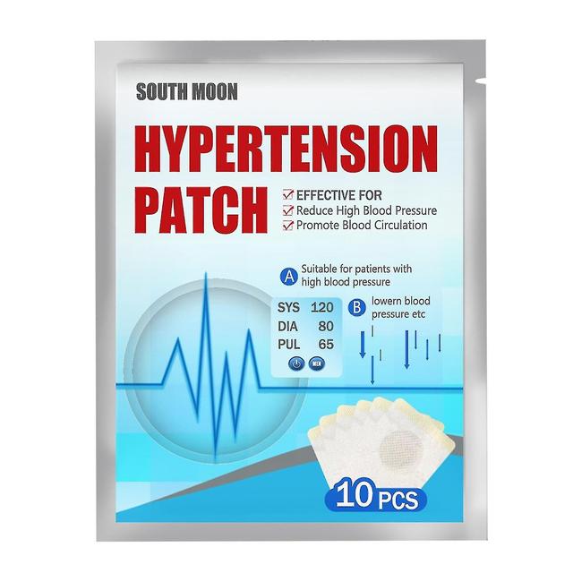 Shihaodian SOUTH MOON 10Pcs Hypertension Patches Herbal Extract Lower Blood Pressure Promote Blood Circulation on Productcaster.