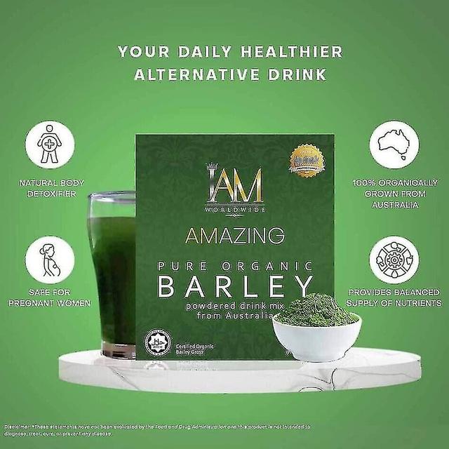 Kygm IAM Amazing Pure Organic Barley Grass Powdered Drink Mix - 10 poser / kasse on Productcaster.