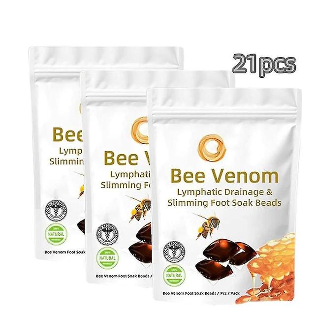 1-3packs Fat Burning Foot Bath Lymphatic Detox Slim Bee Venom Foot Soak Gel Lose Weight Relieve Stress Swelling Waist Belly Shaping Relax on Productcaster.