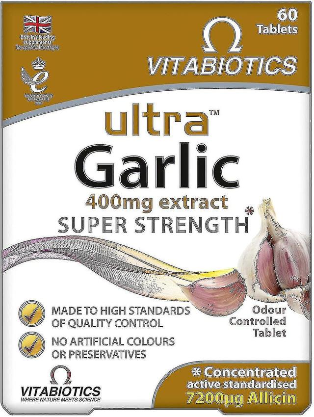 Vitabiotics Ultra Garlic 400mg, 60 Tablets on Productcaster.