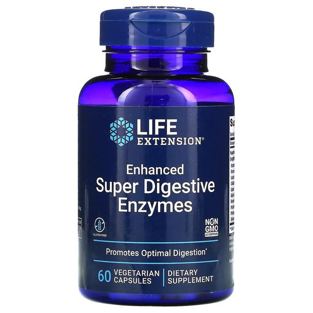 Life Extension, Enhanced Super Digestive Enzymes, 60 Vegetarian Capsules on Productcaster.