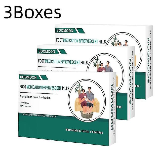 3boxar Fotmedicinering Brusande piller Viktigt fotbad Herbal Body Detox on Productcaster.