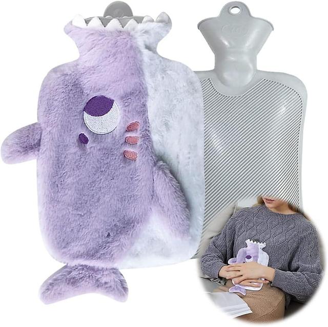 Subaoe Bouillote Chauffant Peluche, Bouillotte Avec Housse Douce, Bouteille Eau Chaude Avec Housse, chaud Sac D'eau Chaude, Bouillotte Avec Couvert... on Productcaster.