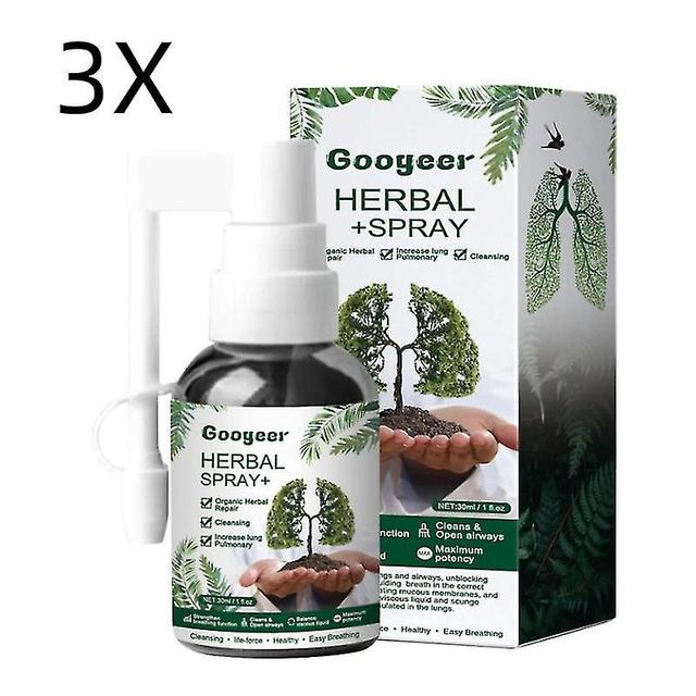 Gaoxing 3x Respinature Herbal Lung Cleanse Mist-potężne wsparcie płuc, ziołowa esencja pielęgnacyjna on Productcaster.