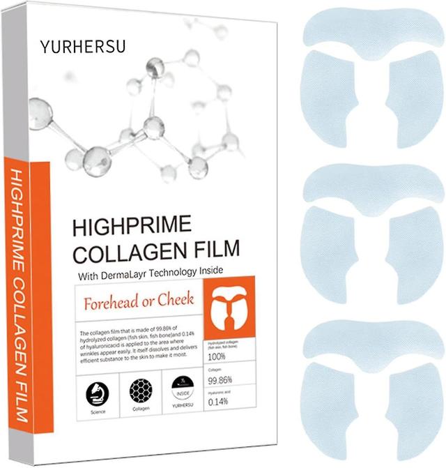 Highprime Collagen Film Forehead or Cheek, Melting Collagen Film, Highprime Collagen Film Mask, Soluble Collagen Supplement Film Prevent Fine Lines... on Productcaster.