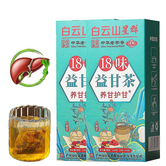 Nourishing Liver Tea, Daily Liver Nourishing Tea With 18 Different Herbs For Healthy Liver, Liver Detox Tea Liver Cleansing Tea lin 2 boxes on Productcaster.