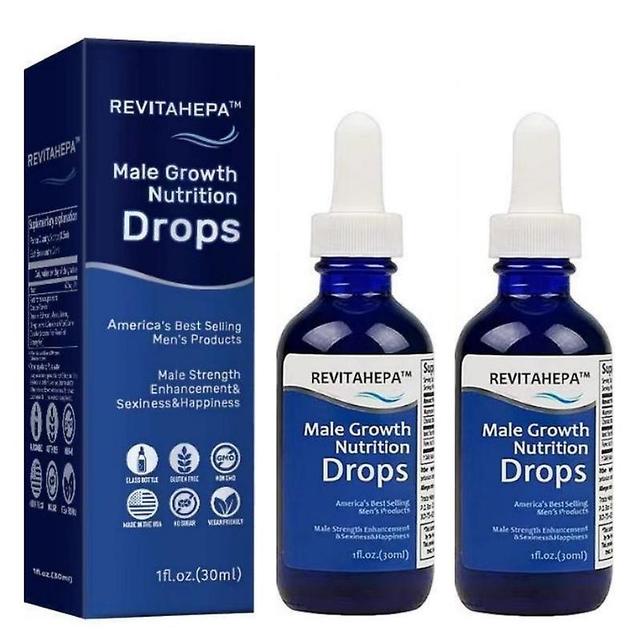 1-3pcs REVITAHEPA Male Growth Nutrition Drops, Blue Direction Benefit Drops for Men 2pcs on Productcaster.