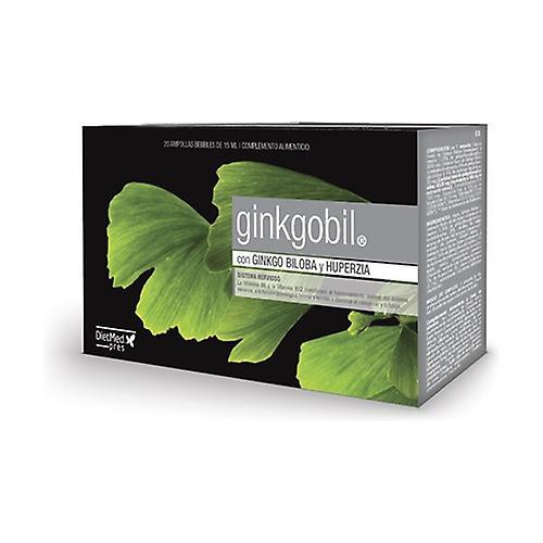 Dietmed Ginkgobil with Ginkgo Biloba 20 ampoules of 15ml (500mg) (Orange) on Productcaster.