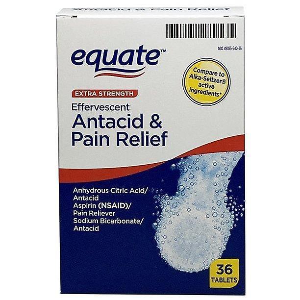 Equate effervescent antacid tablets, extra strength, 36 tablets on Productcaster.