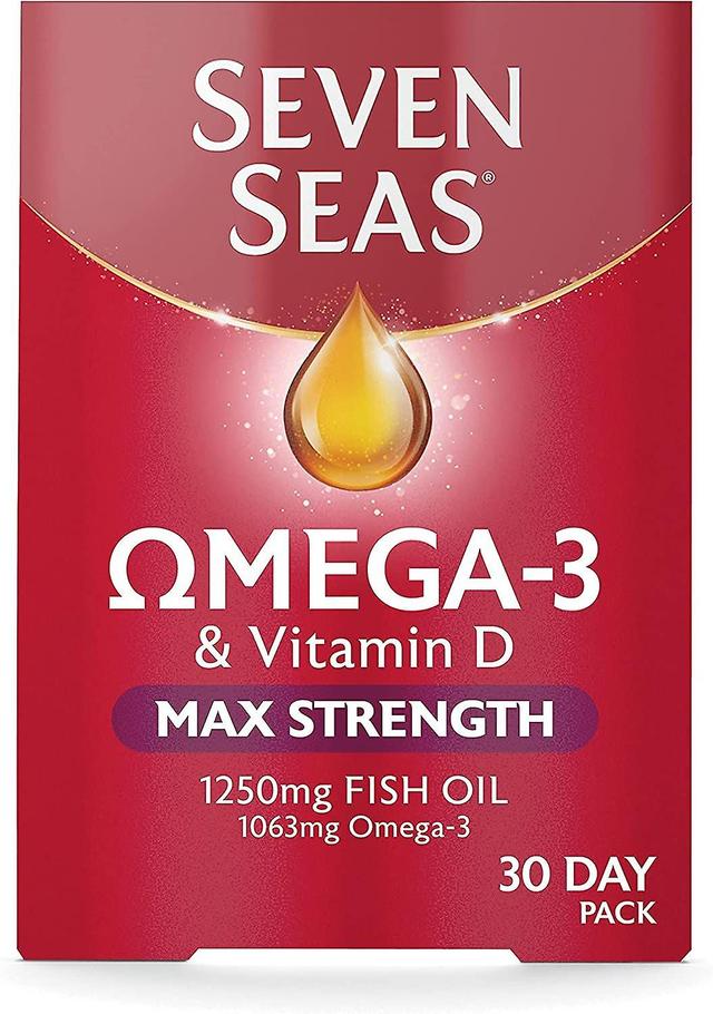 Seven Seas Omega 3 Fish Oil Max Strength With Vitamin D - 30 Capsules on Productcaster.