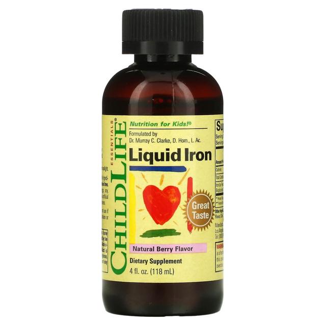 ChildLife, Liquid Iron, Natural Berry, 4 fl oz (118 ml) on Productcaster.