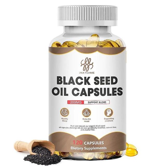 Visgaler Turmeric Black Seed Oil Vegan Capsules Improve Anemia Protect Liver Help Scalp /nail /skin Health Prevent Hair Loss Glowing Hair black see... on Productcaster.