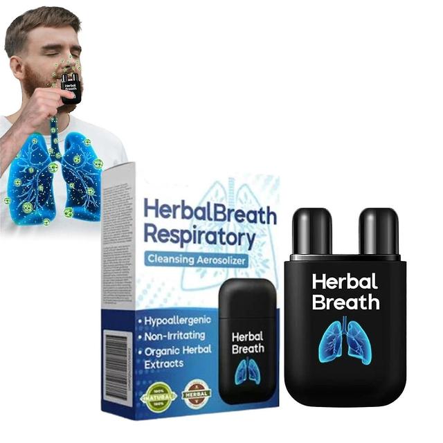 Herbal Breathe Respiratory Cleansing Aerosolizer, Breath Detox Herbal Lung Cleansing Spray, Herbal Lung Cleanse Mist Cleansing Aerosolizer-Yvan 1pcs on Productcaster.