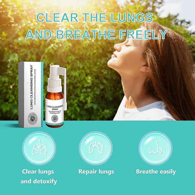 Lung Cleanse Mist, Powerful Lung Cleansing Spray, Natural Lung Health Support Supplement Spray Lung Detox Mist for Respiratory Health 2pcs - 60ml on Productcaster.