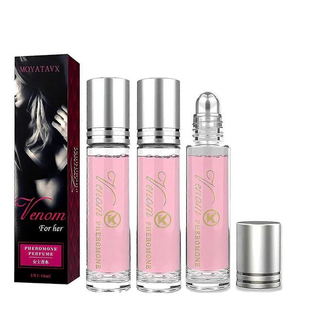 3 Pack Portable Roll-On Perfume Set Long-lasting - Natural Ingredients on Productcaster.