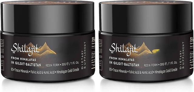 Shilajit Purest Himalayan Shilajit Resin - Gold Grade 100% Pure Shilajit With Fulvic Acid 85+ Trace Minerals Complex For Energy Immune Support 2pcs on Productcaster.