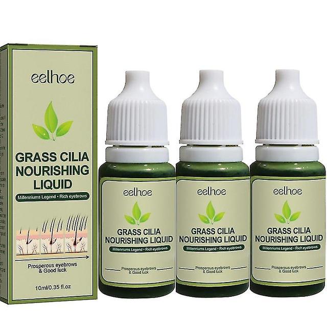 Woosien 3x Usma Grass Pulp Juice Eyebrow Eyelash Growth Improves Grass Beard Growth Grass Hair Usma Pulp Juice Thinning Pure Hair on Productcaster.