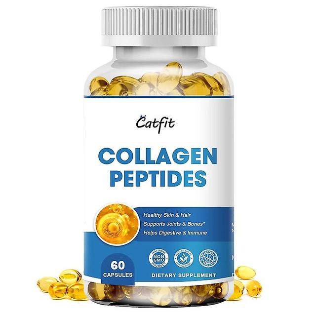 Sofirn Catfit Biotin Kollagen Compound + Vitamin C Kapsel Hautstraffende und aufpolsternde Unterstützung gesunder Haut und Haare 60pcs on Productcaster.