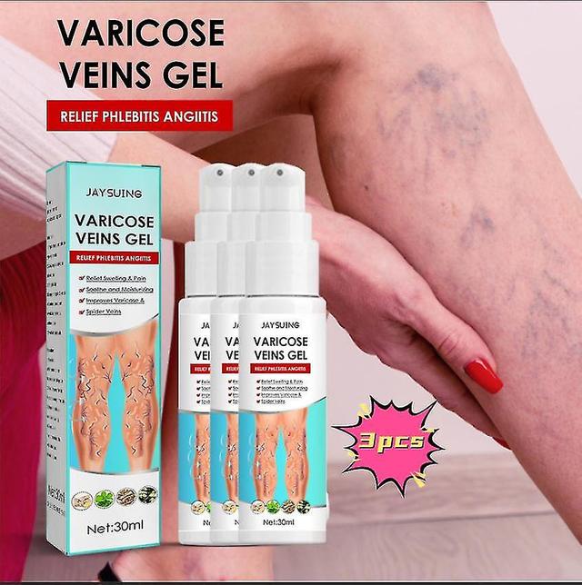 Jaysuing Venenmassage Krampfader-Gel Maikang lindern Beinschmerzen Regenwurm Kniesehnen-Venen-Entspannungs-Gel-Massageöl 1pcs) -GSL 3PCS on Productcaster.