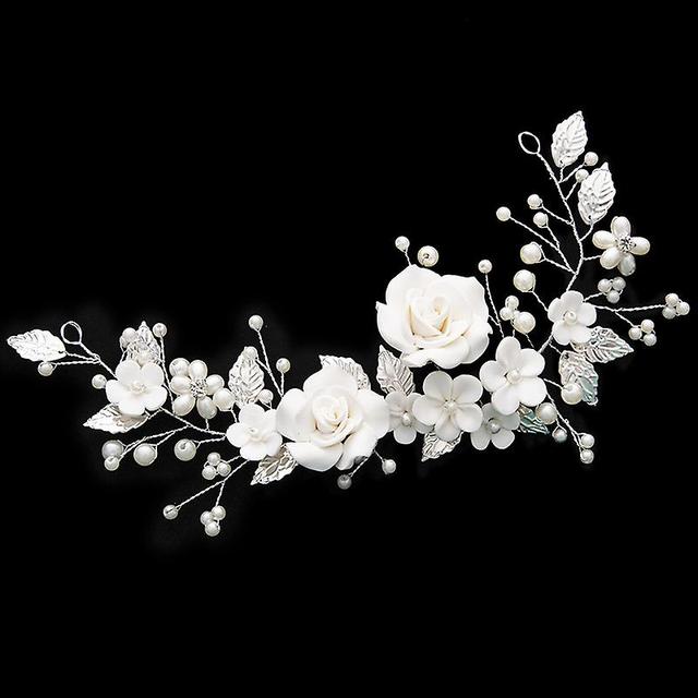 Dewenwils Dww-Vigne de cheveux mariage motiv blomster avec perles Serre-tte pour marie pour femme et fille on Productcaster.