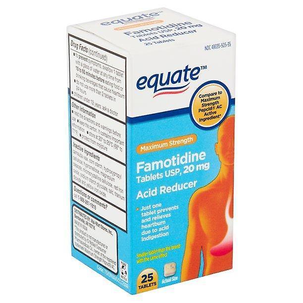 Equate Gelijk aan maximale sterkte zuurreductertabletten, 20 mg, 25 tellen on Productcaster.