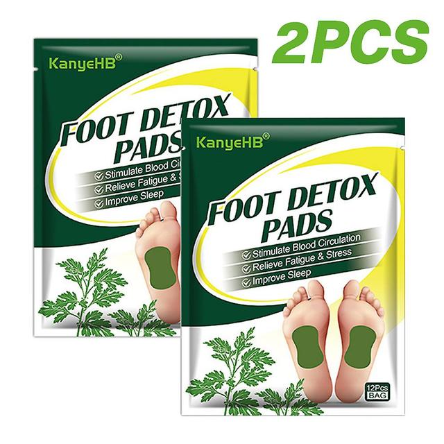 1/2bag Wormwood Detox Foot Patches Pads Toxins Feet Relieve Fatigue Stress Herbal Patch on Productcaster.