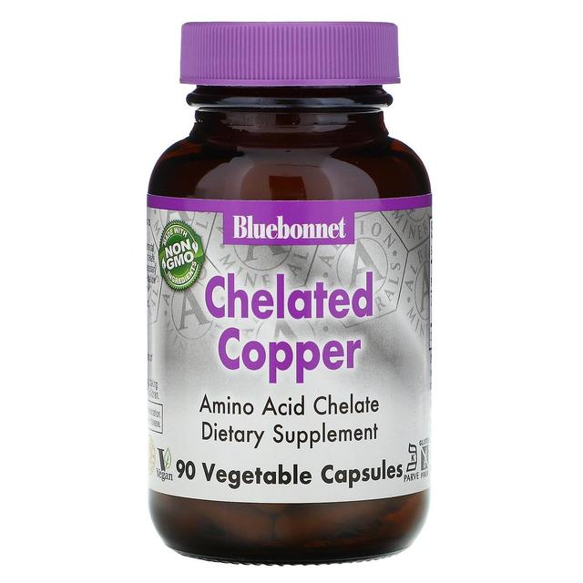 Bluebonnet Nutrition, miedź chelatowana, 90 Vcaps on Productcaster.