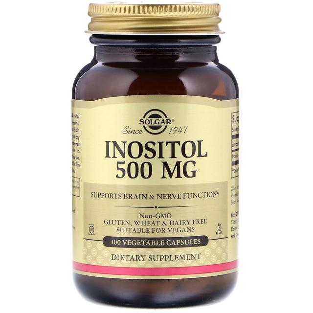 Solgar, Inositol, 500 mg, 100 Capsule vegetali on Productcaster.