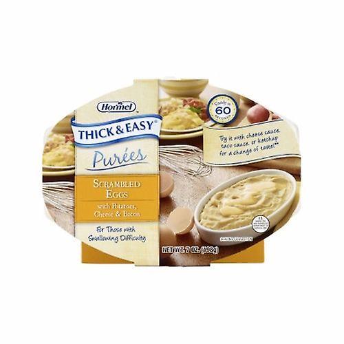 Hormel Puree Thick & Easy Purees 7 oz. Plateau de conteneur Oeufs brouillés / Pommes de terre Saveur Prêt à l’emploi Purée, Nombre de 7 (Pack de 6) on Productcaster.