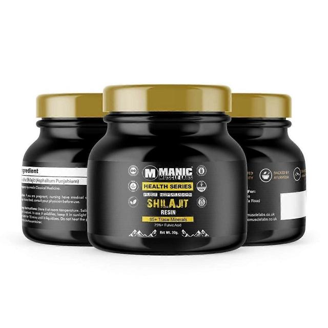 Manic Muscle Labs Pure Himalayan Shilajit Resin 75%+ Fulvic Acid 30g on Productcaster.