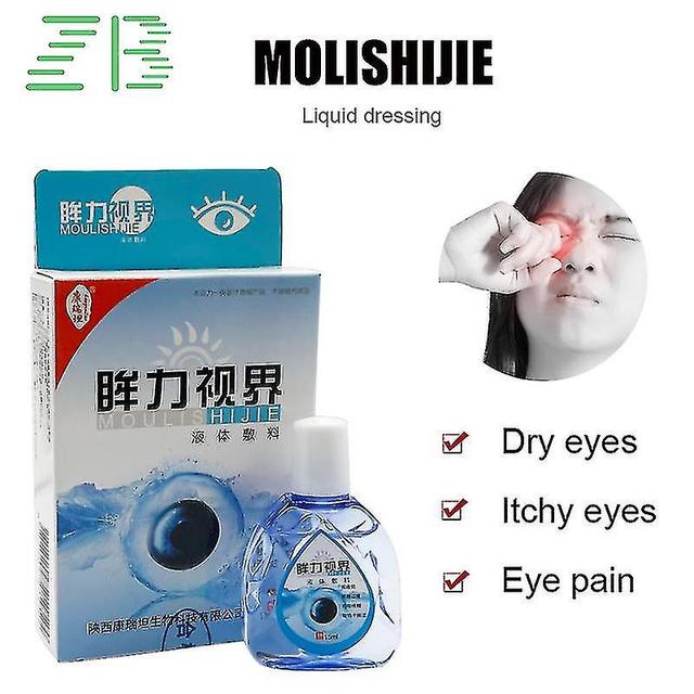 15ml Eye Force World Liquid Dressing Eye Drops Relieve Excessive Eye Fatigue, Bl on Productcaster.