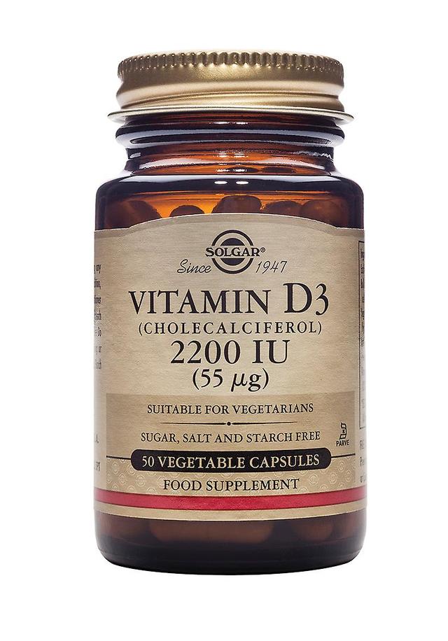 Solgar Vitamin D3 (Cholecalciferol) 2200IE (55ug) 50er Jahre on Productcaster.