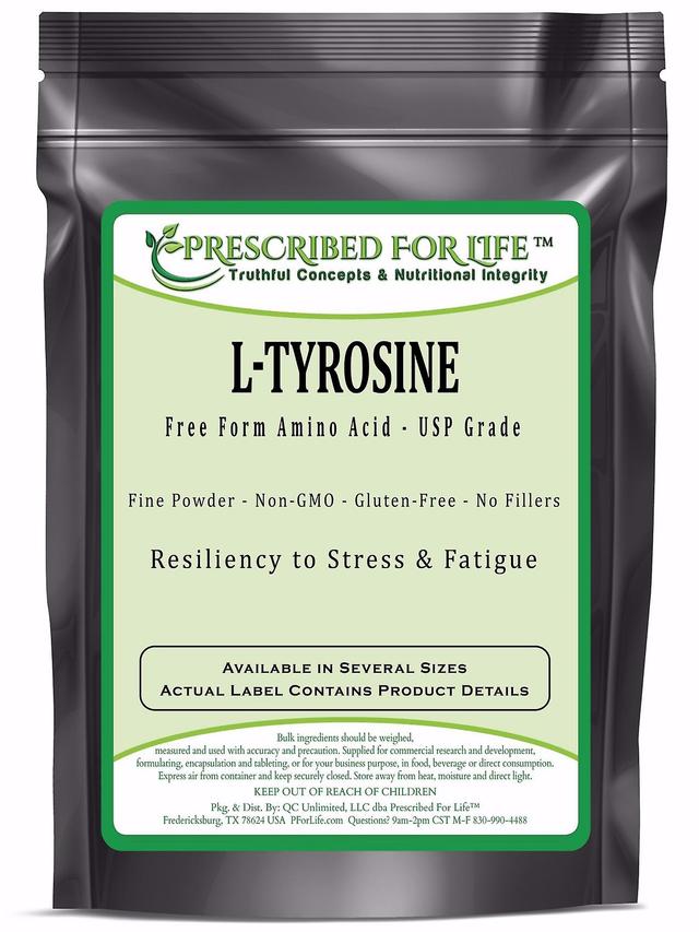 Prescribed For Life Tyrosin (L)-fri form aminosyra pulver-Resiliency till stress & trötthet 12 oz (340 g) on Productcaster.