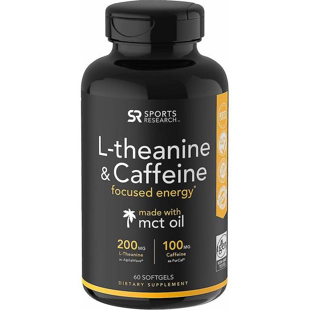 Brand Sports Research L-theanine & Caffeine Dietary Supplement - 60 Softgels on Productcaster.