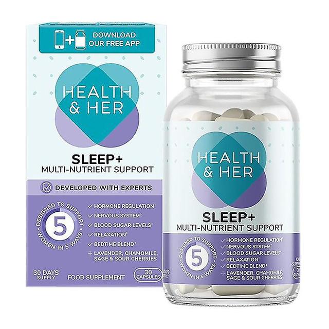 Health & Her Hälsa & Hennes sömn+ Multinäringstillskott 30 kapslar on Productcaster.