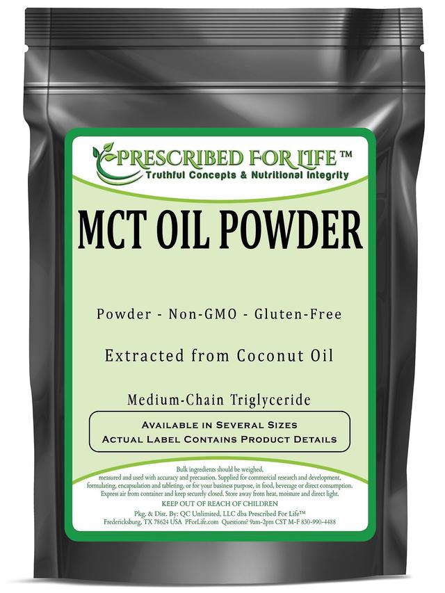 Prescribed For Life McT Oil Powder - Extraído de aceites de coco y palma (triglicéridos de cadena media) 1 kg (2.2 lb) on Productcaster.