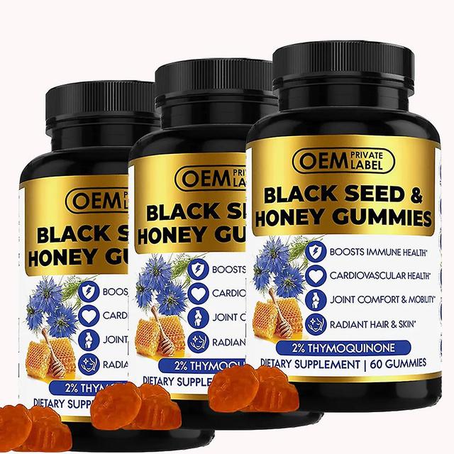 Black Seed Oil & Honey Gummies With 2%+ Thymoquinone | Nigella Seed | Super Antioxidant For Immune Support, Joints, Digestion, Hair And Skin | 60 G... on Productcaster.