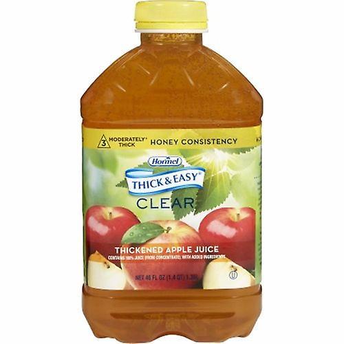 Hormel Thickened Beverage Thick & Easy 46 oz. Container Bottle Apple Juice Flavor Ready to USe Honey Consi, Count of 1 (Pack of 6) on Productcaster.