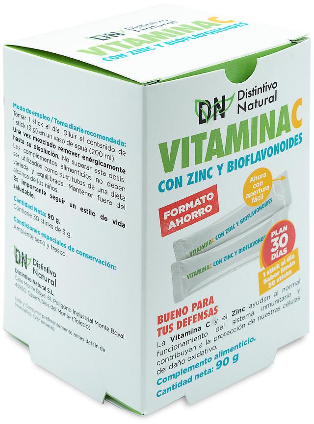 Distintivo Natural Distintivo prírodný vitamín C so zinkom a bioflavonoidmi plán 30 dní on Productcaster.