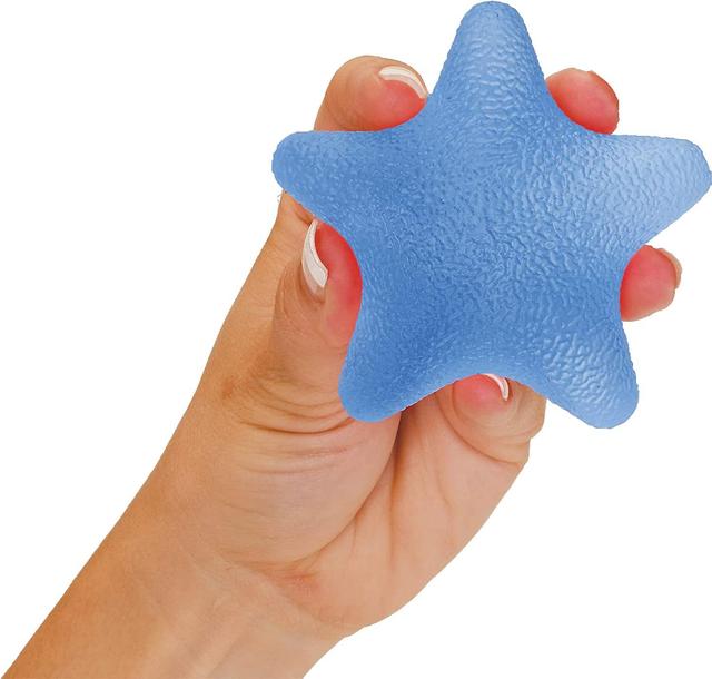 Yuzee Hand Workout Star, Hand Squeeze Star For Strength, Stress And Recovery, Medium Firmness In Blue on Productcaster.