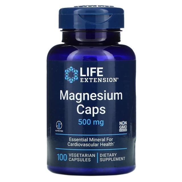 Life Extension, Magnesium Caps, 500 mg, 100 Vegetarian Capsules on Productcaster.