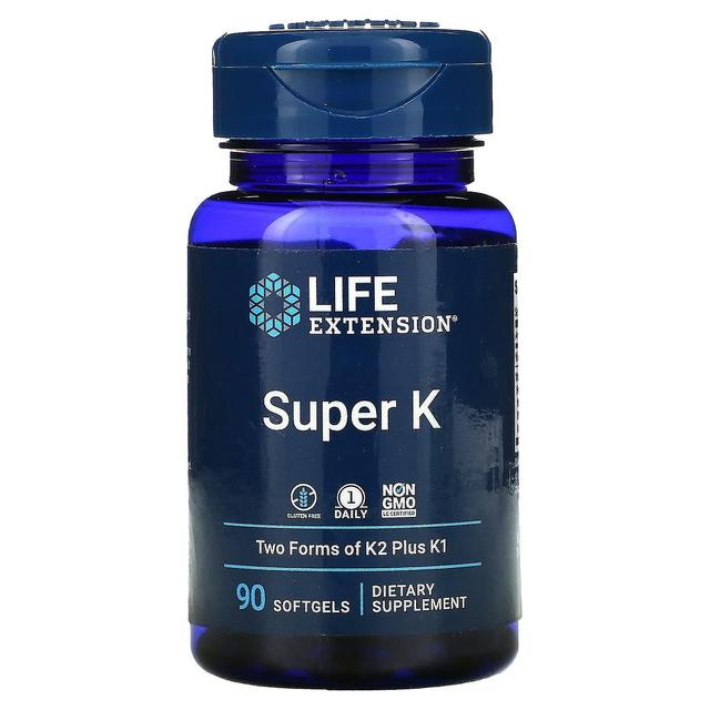 Life Extension Livsförlängning, Super K, 90 Softgels on Productcaster.