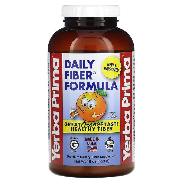 Yerba Prima, Daily Fiber Formula, Orange, 16 oz (453 g) on Productcaster.