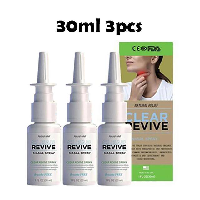 3pcs Lung Detox Herbal Cleansing Nasal Spray 30ml on Productcaster.