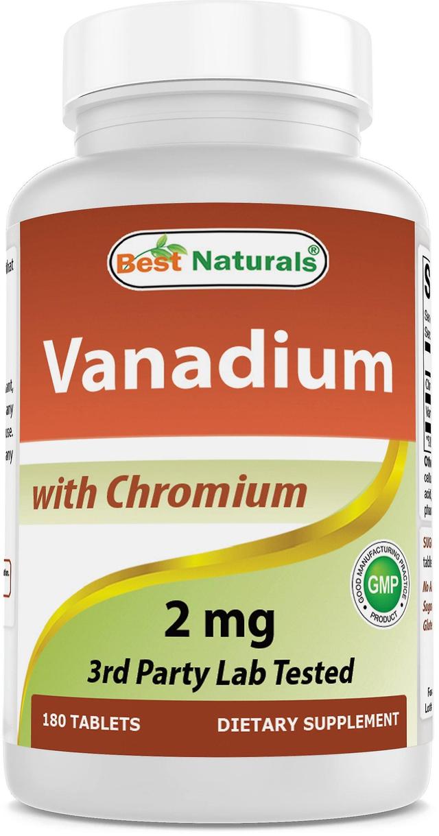 Best naturals vanadium 2 mg with chromium polynicotinate 200 mcg - helps maintain healthy blood sugar levels - 180 tablets on Productcaster.