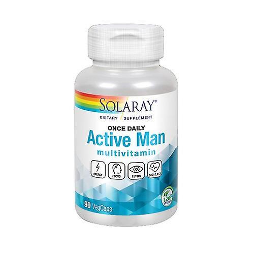 Solaray Once Daily Active Man, 90 Caps (Pack of 4) on Productcaster.