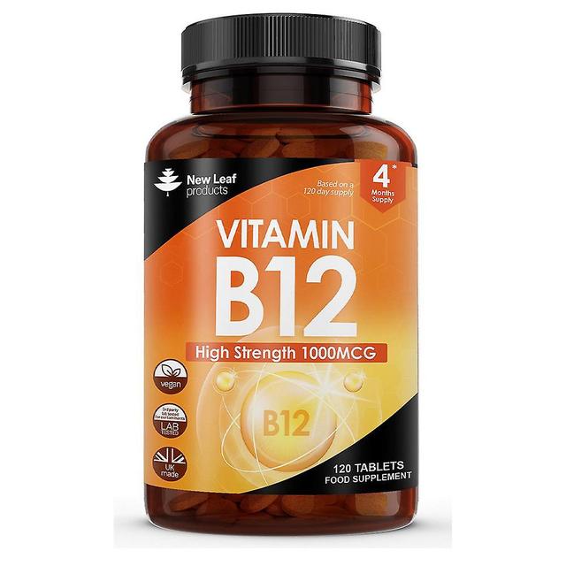 New Leaf Vitamin b12 high strength tablets - 1000mcg vegan b12 vitamin methylcobalamin supplement on Productcaster.