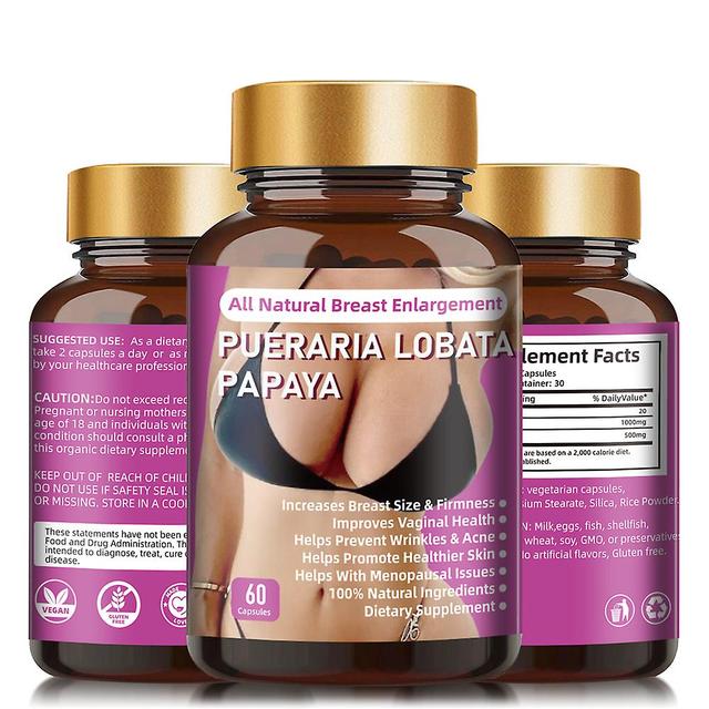 3x Enlarged Female Breast Size Massage Oil Bigger Bust Care Cream Natural Plants Pueraria Mirifica Papaya Enhance Tighten Capsules on Productcaster.