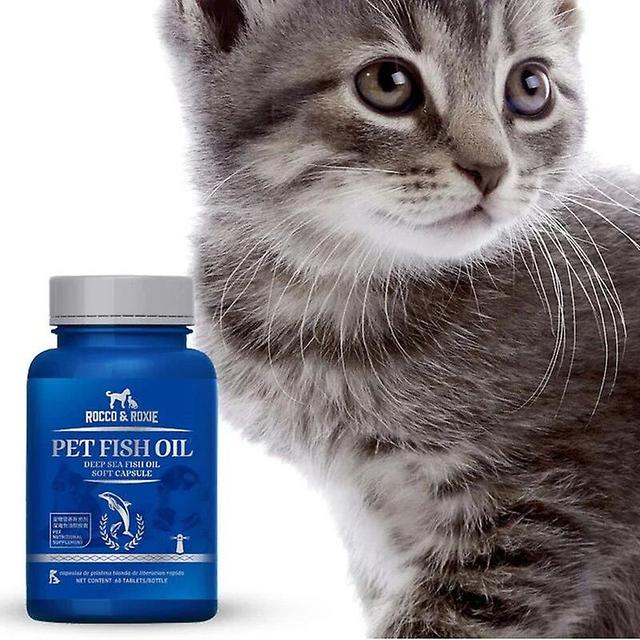 Jinzhaolai 60 Capsules Deep-sea Fish Oil Nutritional Supplements for Pet Cats, Dogs Soft Capsules Nutritious Products Lecithin Hair on Productcaster.