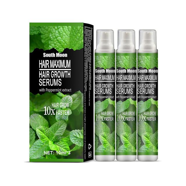 Mint Hair Anti-Drop Liquid Spray Hair Gruby olejek eteryczny Anti-Broken Hairline Herbal Care 10Ml 3 sztuki (w pudełku) on Productcaster.